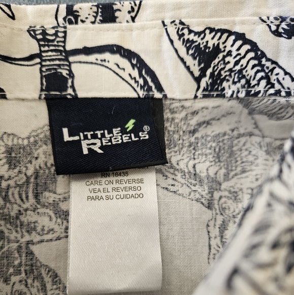 Little Rebels Dinosaur Button Down - Picture 2 of 4